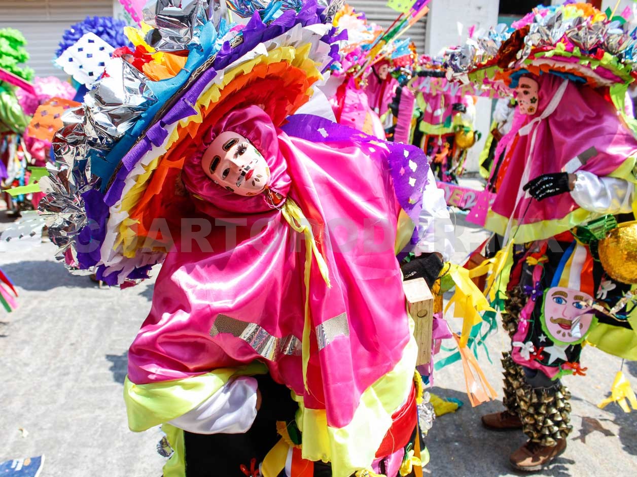 En esta imagen identificamos un baile típico del estado de Chiapas que se lleva a cabo en un carnaval. 